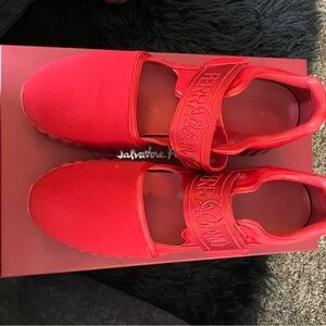 Salvatore Ferragamo Women's Vibrant Red Sneakers